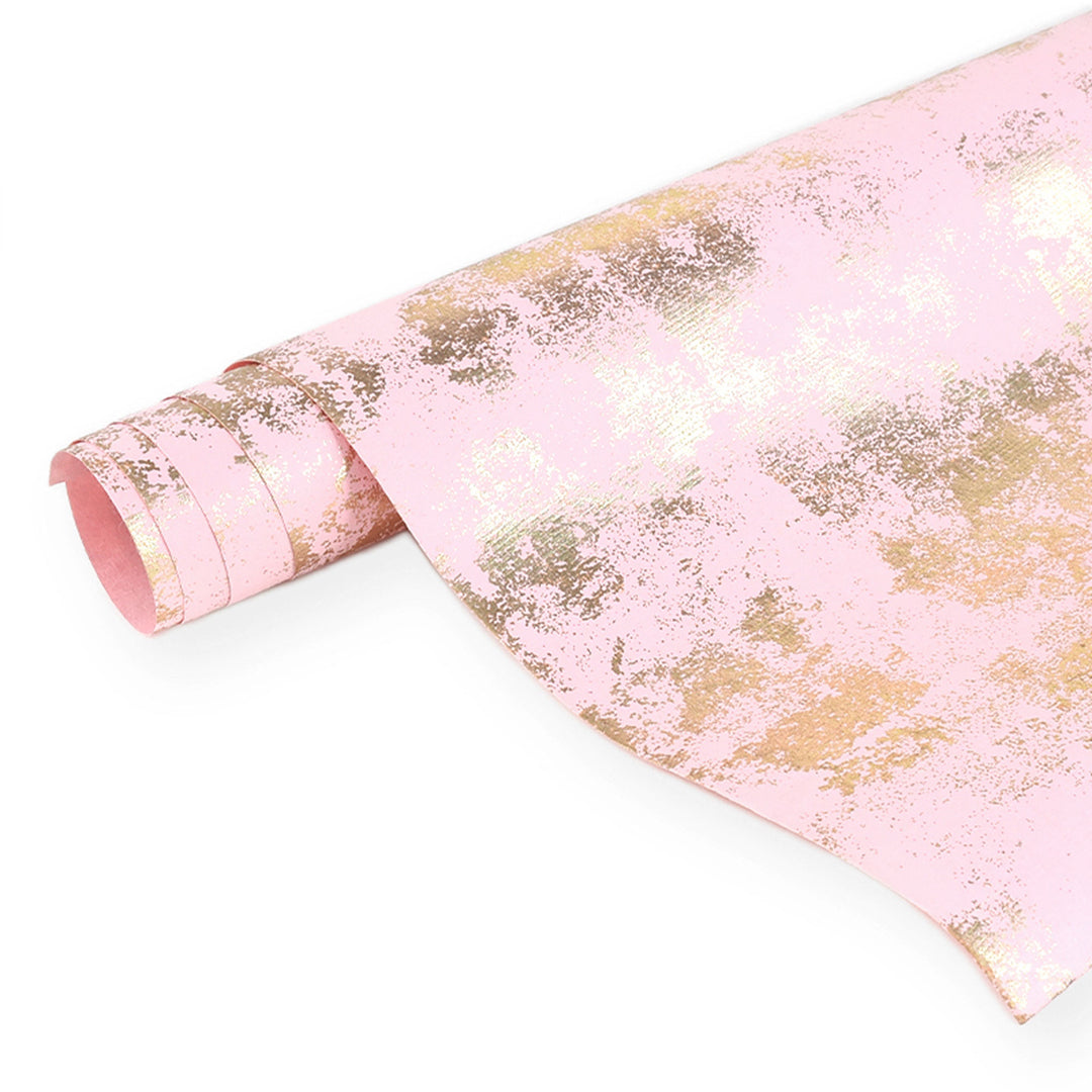 Gift Wrap Roll / Set Of 5 Pcs / Pink - Recycled Cotton Paper & Cardboard / 30 X 22 Inches (L X W) / Moq - 3 Sets