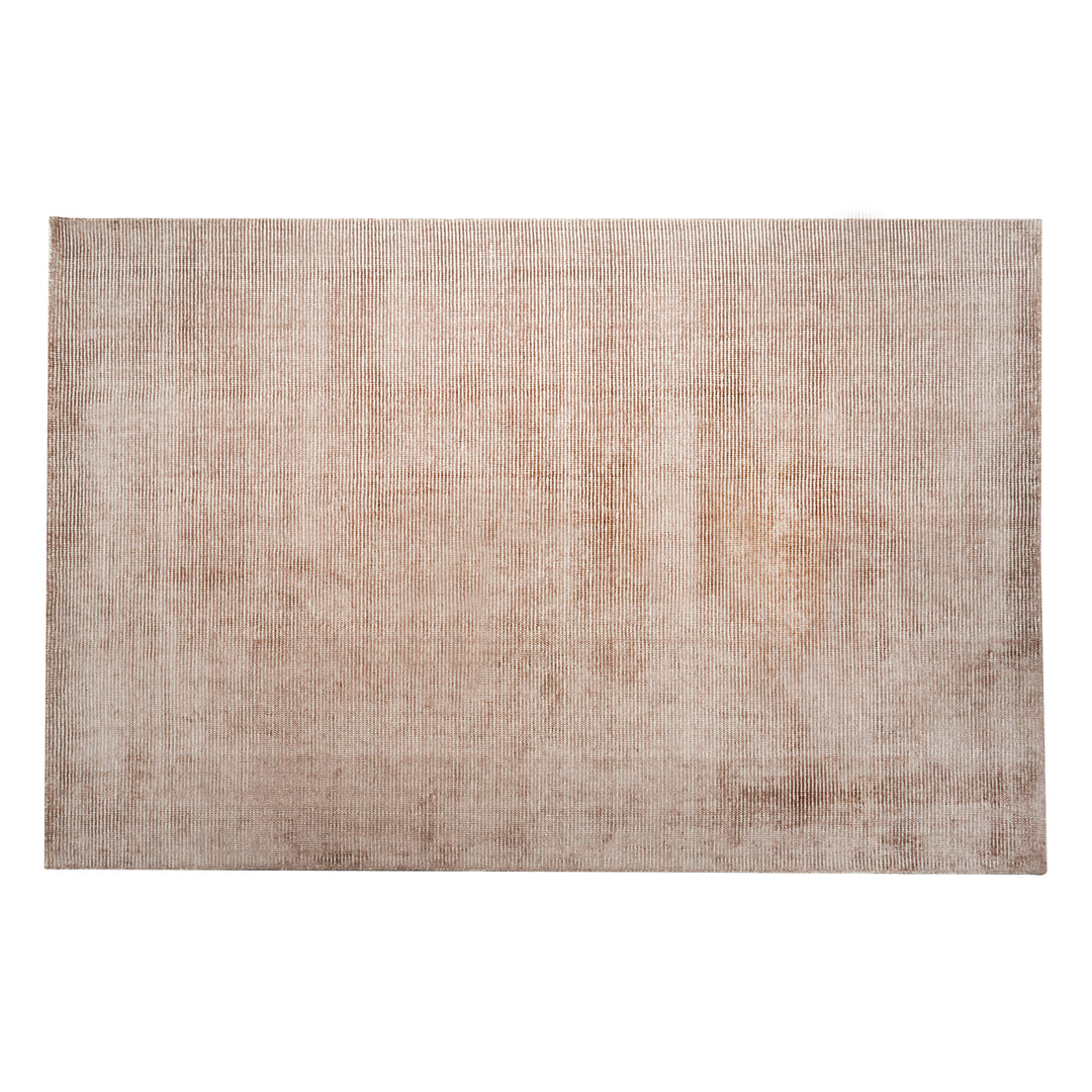 Area Rug | Brown Wool & Bamboo Silk Handloom Rug| Vintage Rug
