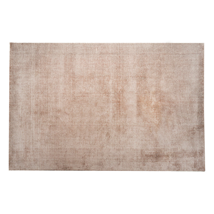Area Rug | Brown Wool & Bamboo Silk Handloom Rug| Vintage Rug