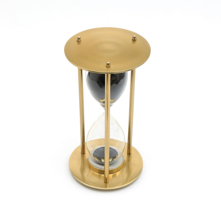 Decorative Aluminum Frame Sand Timer - Hourglass (6.25"X6.25"X11")
