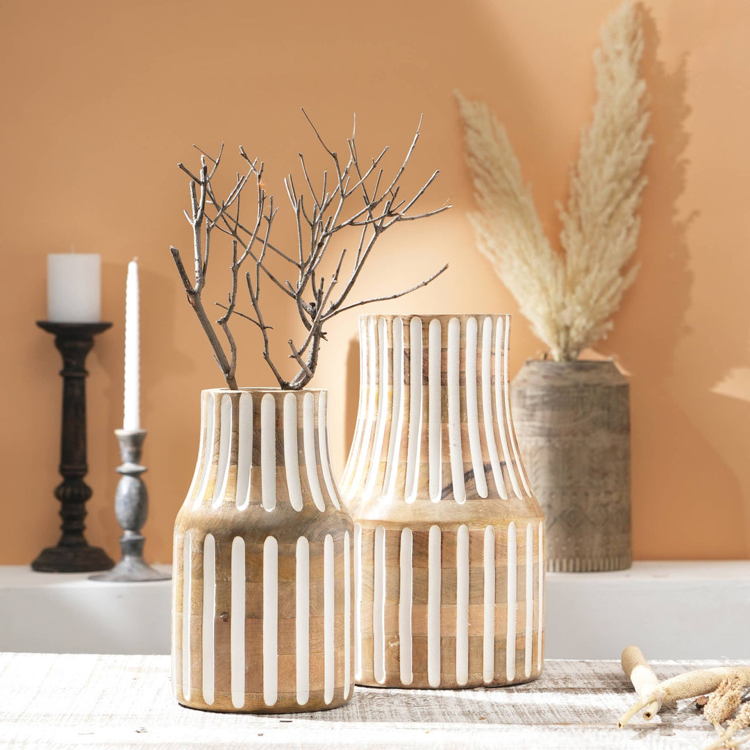 ABEER WOODEN VASE