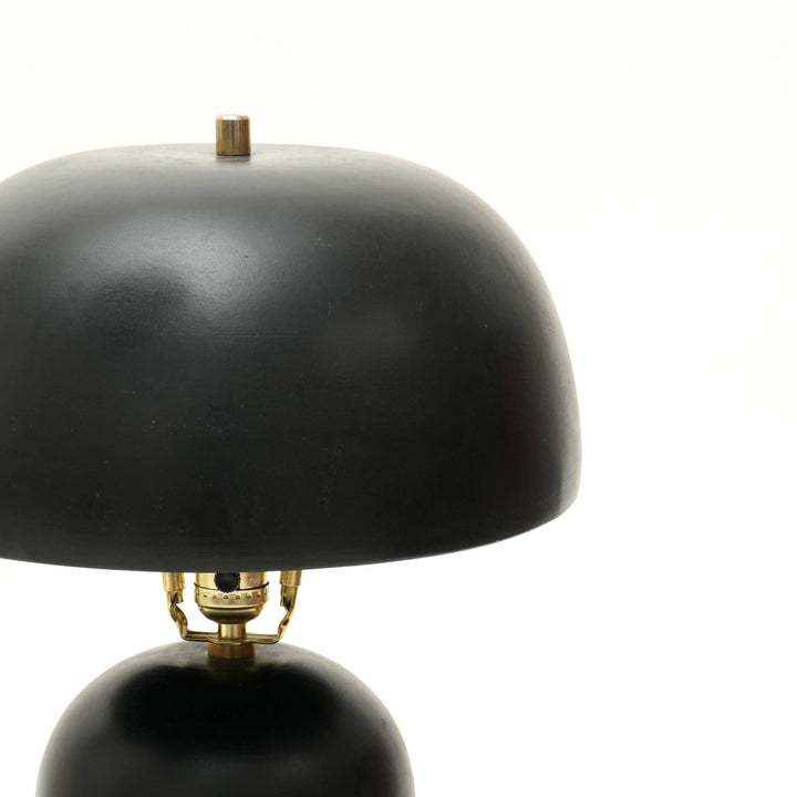 Handcrafted Decorative Black Ceramic Table Lamp-13"x13"x24.5"