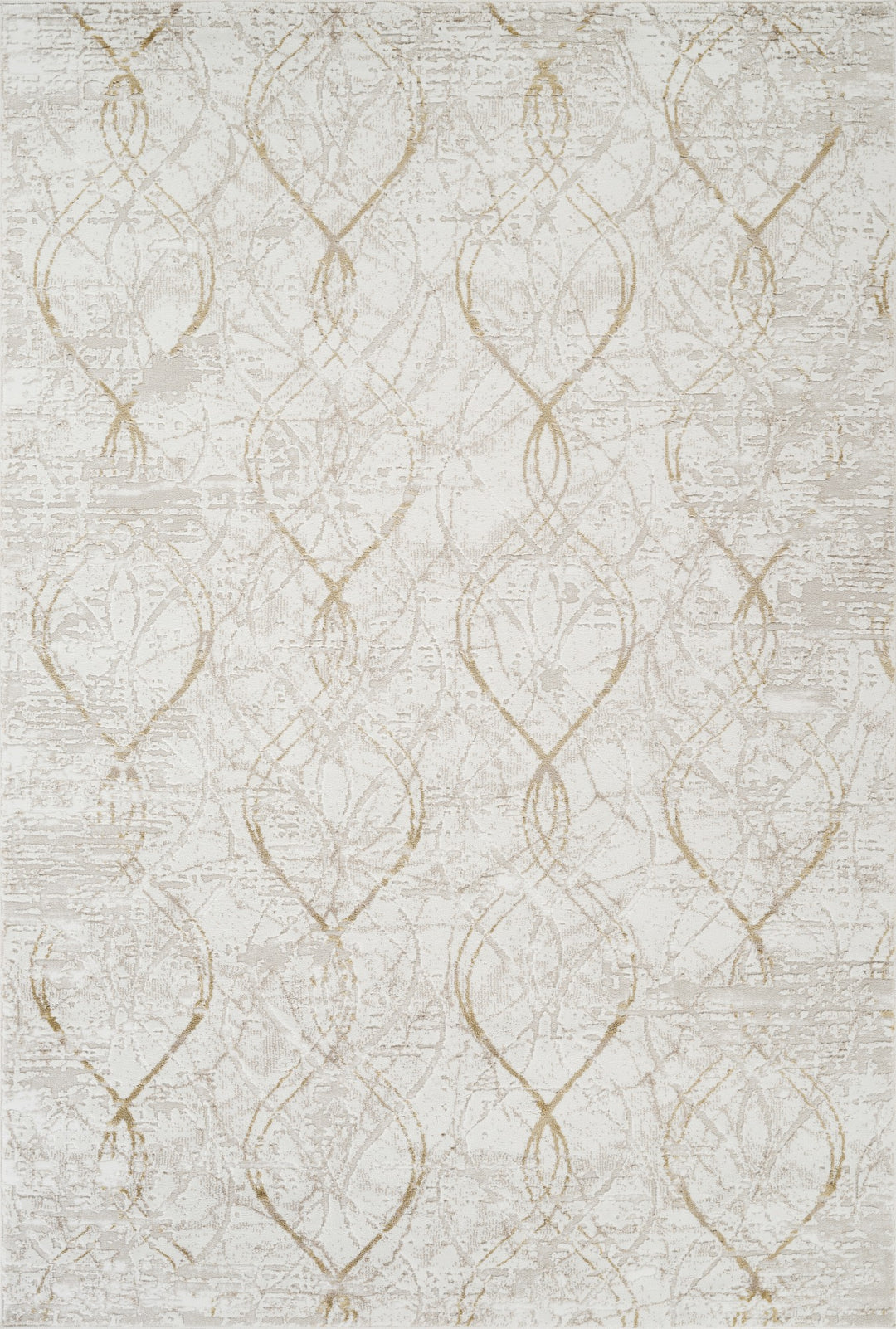 Troy Abstract Trellis Area Rug  | Soft Polyester Rug | Modern Geometric Lattice Design Indoor Carpet for Living Room, Bedroom & Dining Room
