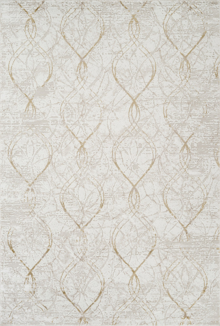 Troy Abstract Trellis Area Rug  | Soft Polyester Rug | Modern Geometric Lattice Design Indoor Carpet for Living Room, Bedroom & Dining Room