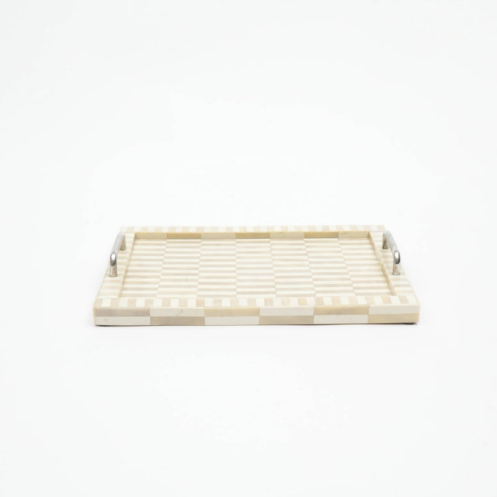 Checkered Tray Set Of 2