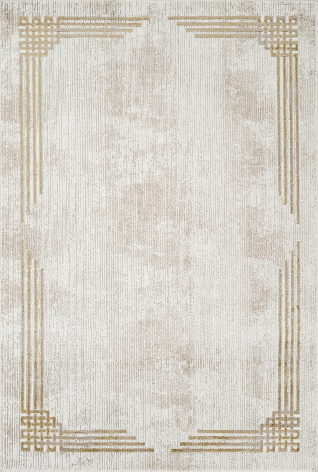 Troy Modern Border Area Rug | Soft Polyester Rug with Contemporary Frame Design | Indoor Rug for Living Room, Bedroom & Dining Room
