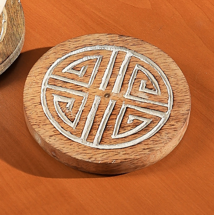 Wooden Coasters Set of 4 (4 Designs)