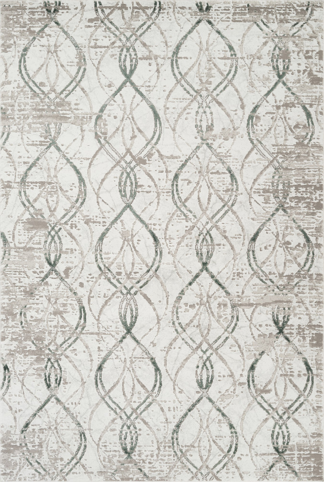 Troy Abstract Trellis Area Rug  | Soft Polyester Rug | Modern Geometric Lattice Design Indoor Carpet for Living Room, Bedroom & Dining Room