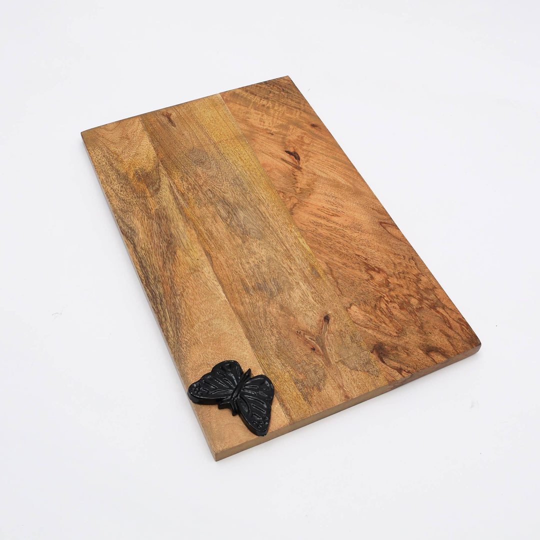 Chopping Board | Butterfly Wooden Platter | Handmade Serving & Cutting Board | Eco Friendly Kitchen & Dining Accessory