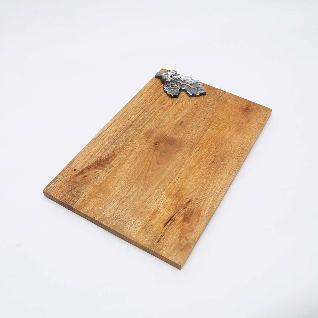 Chopping Board | Leaf Land Wooden Platter | Handmade Serving & Cutting Board | Eco Friendly Kitchen & Dining Accessory