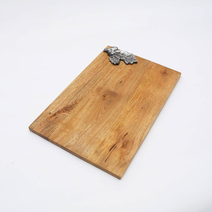 Chopping Board | Leaf Land Wooden Platter | Handmade Serving & Cutting Board | Eco Friendly Kitchen & Dining Accessory