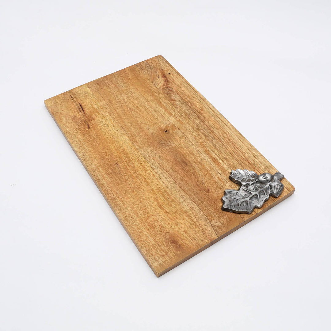 Chopping Board | Leaf Land Wooden Platter | Handmade Serving & Cutting Board | Eco Friendly Kitchen & Dining Accessory
