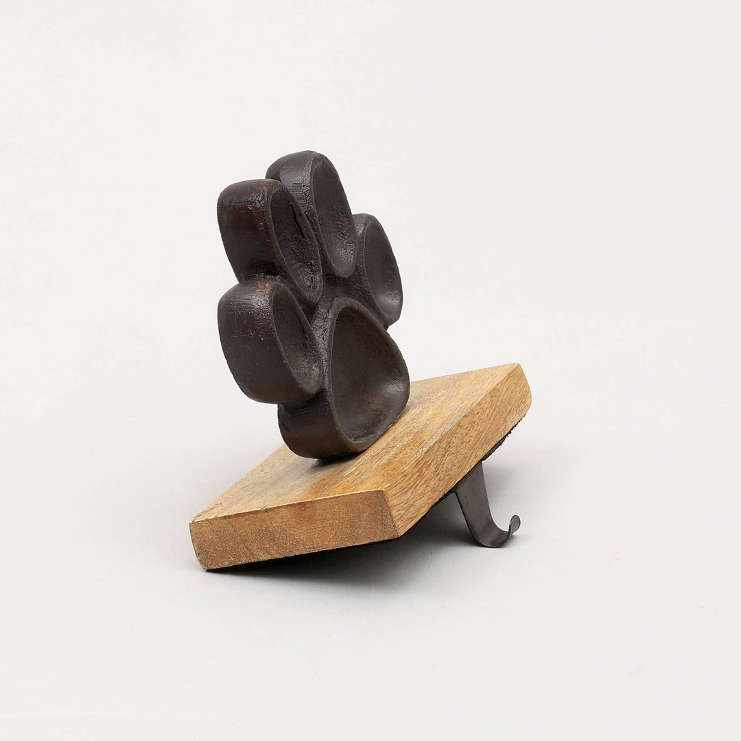 Wood Stacking Holder | Paw Shaped Stacking Holder | Handmade Wooden Organizer | Eco Friendly Home & Office Storage