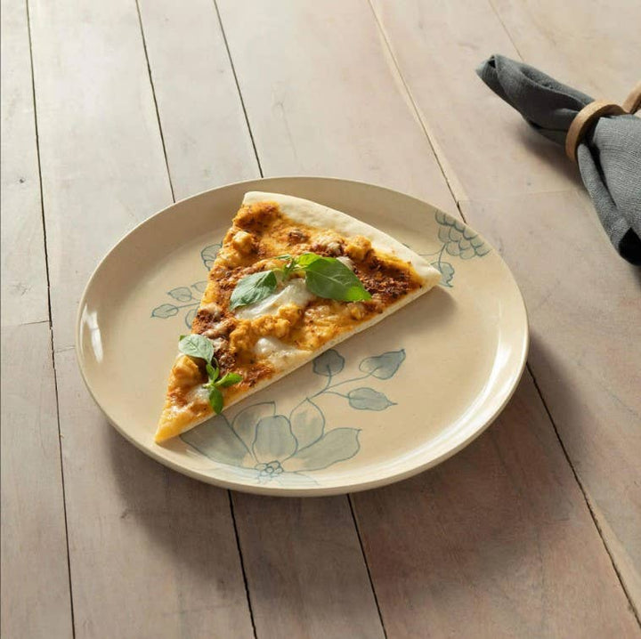 Dinner Plate | Egg Shell Round Ceramic Plate | 9.8"