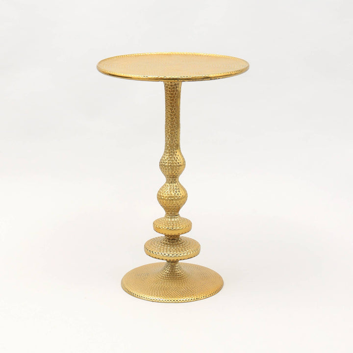 Decorative Aluminum Accent Side Table - 16"X16"X24"