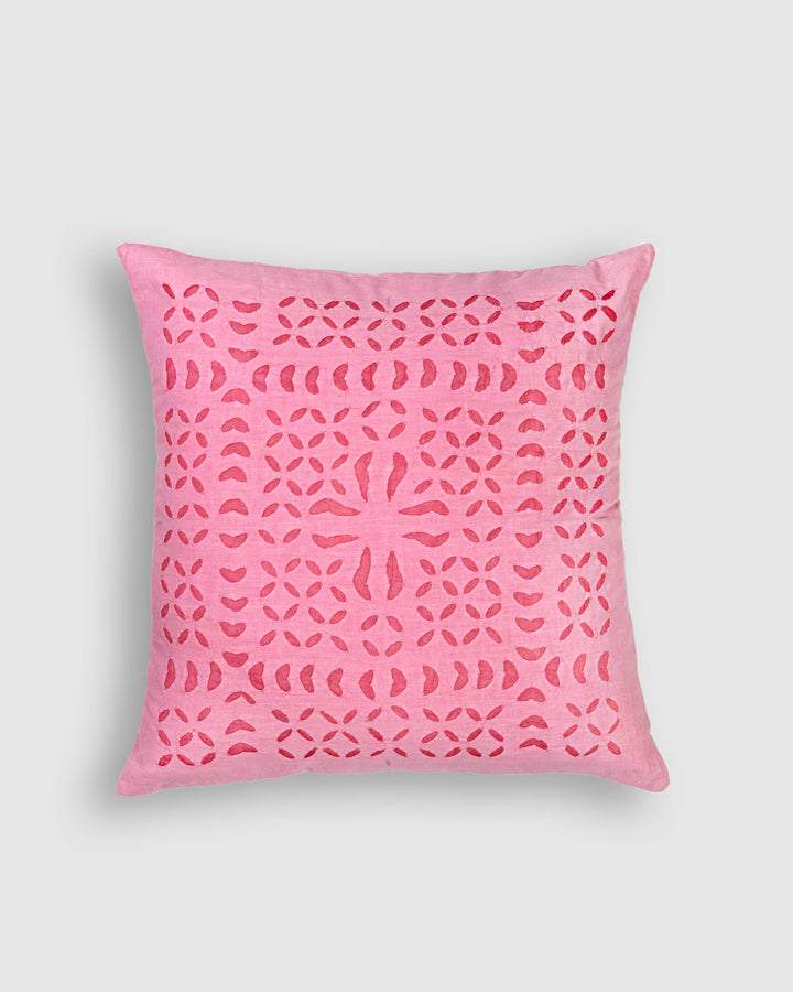 Cushion Cover Applique Makhana Design, Set Of 2-1