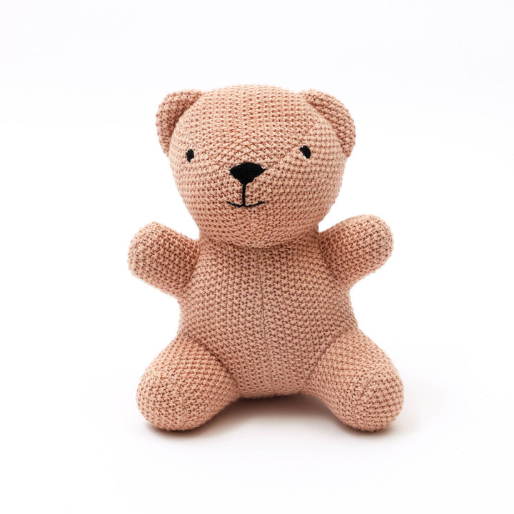 Cotton Knitted Stuffed Baby Toy-Bubu (Peach Paowder)