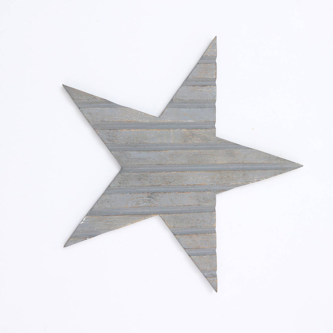 Hand Craved Wooden Star Wall Decor