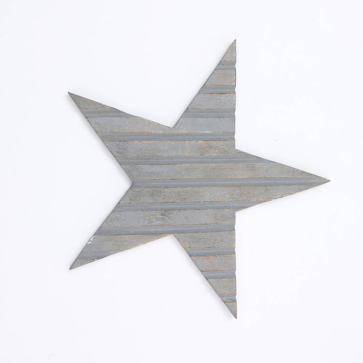 Hand Craved Wooden Star Wall Decor