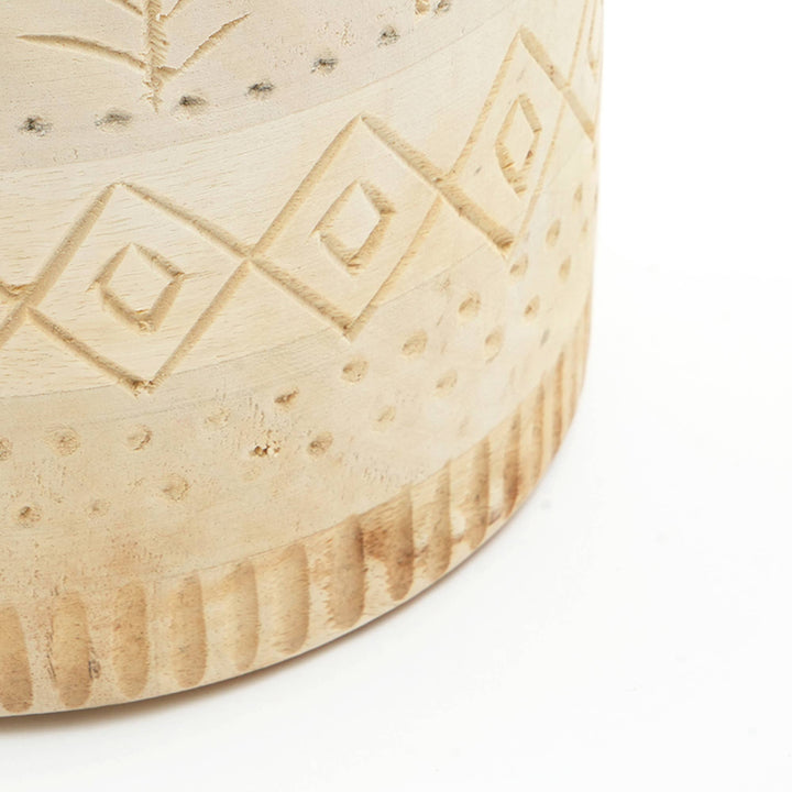 Vase | Decorative Handcrafted Wood Accent Vase | Rustic Home Décor Piece