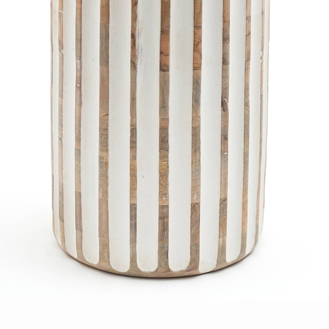 Wooden Vase | Decorative Wood Accent Vase | Rustic Home Décor