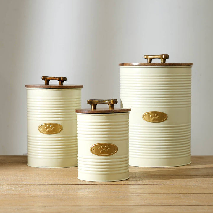 Pet Food Canister | Airtight Storage Container for Dog & Cat Food | Eco Friendly Kitchen & Pet Storage | Set of 3