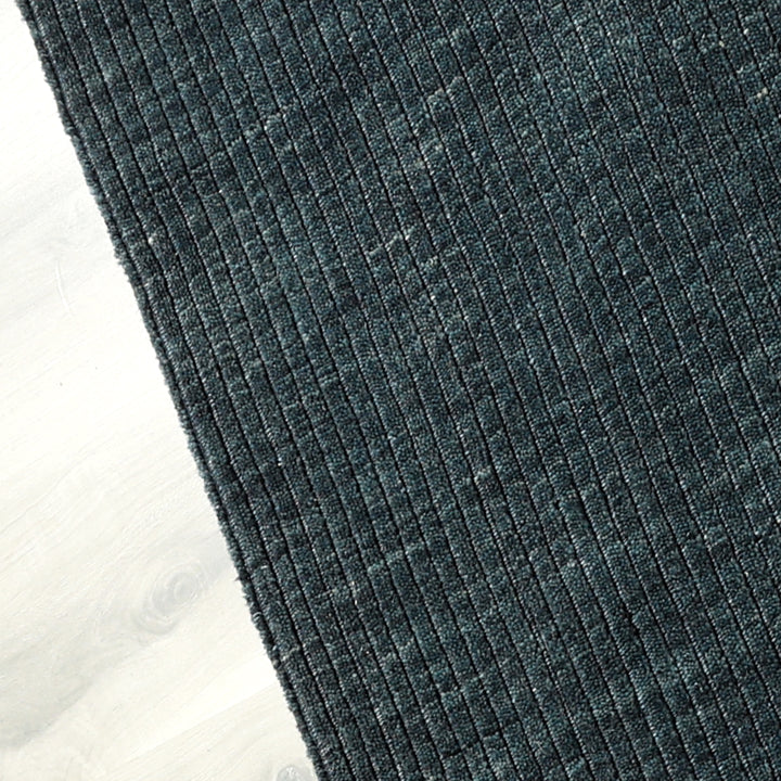 Area Rug | Dark Teal 100% Wool Handloom Rug