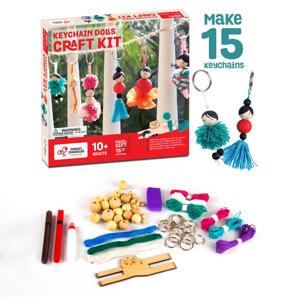 Keychain Dolls Craft Kit Unique Diy Activity Set