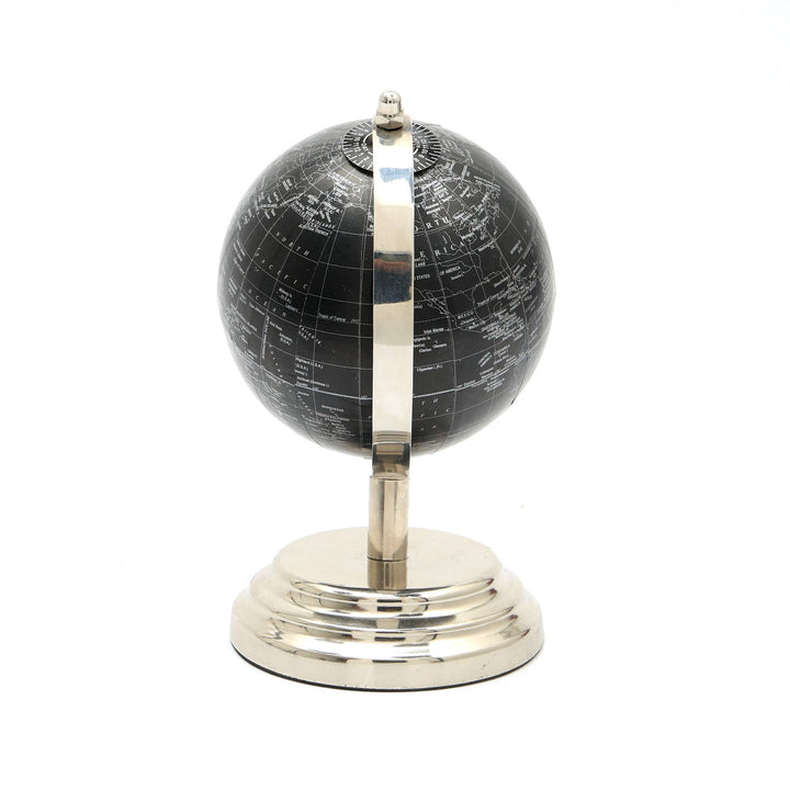 Tabletop Decorative Globe on Aluminum Base - 6"(H)