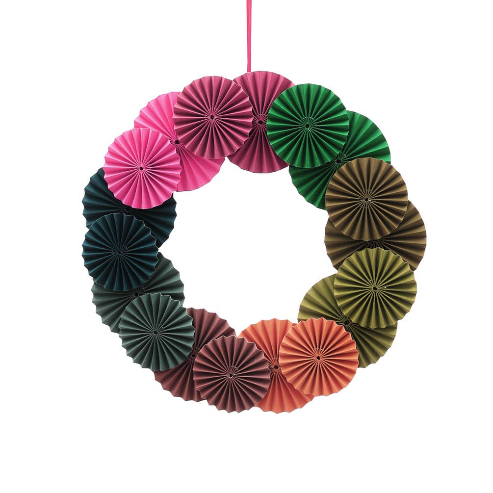 Paper Wreath For Christmas Decoration