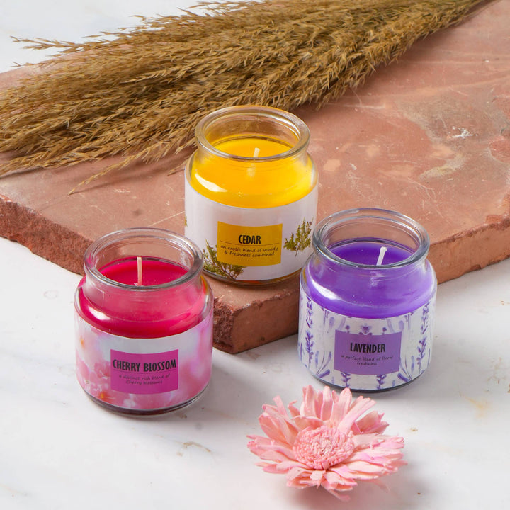 Mason Fragrance Jar Candle - 3oz each -  Set of 10