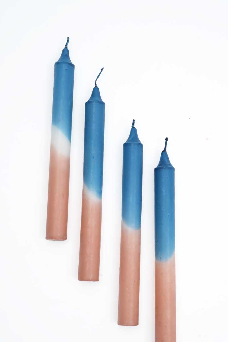 Set of 4 Straight Double Dip Candles