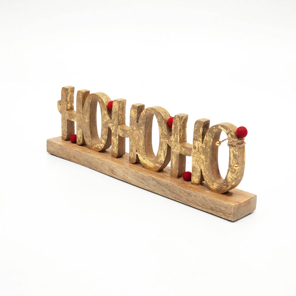 (HOHOHO) Wooden Table Top Letter