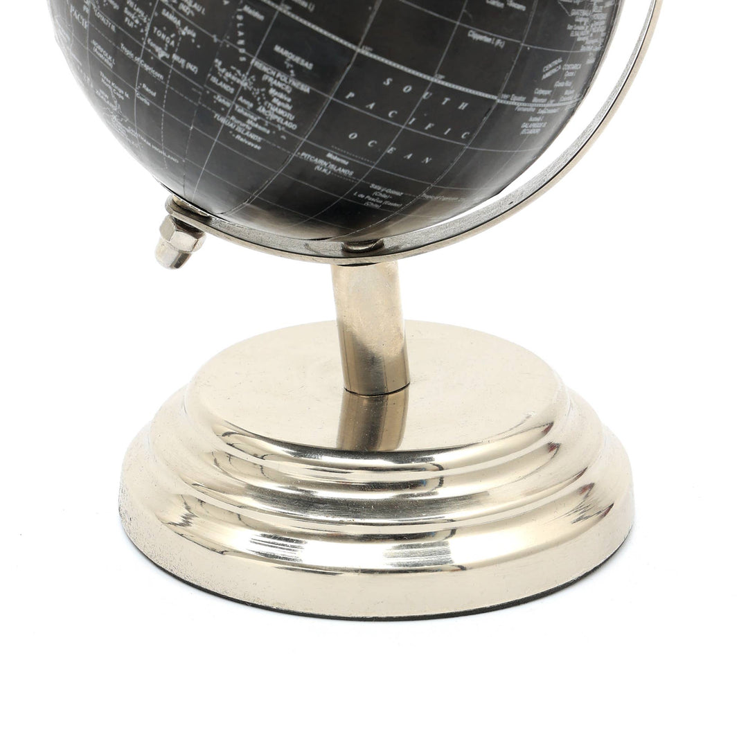 Tabletop Decorative Globe on Aluminum Base - 6"(H)