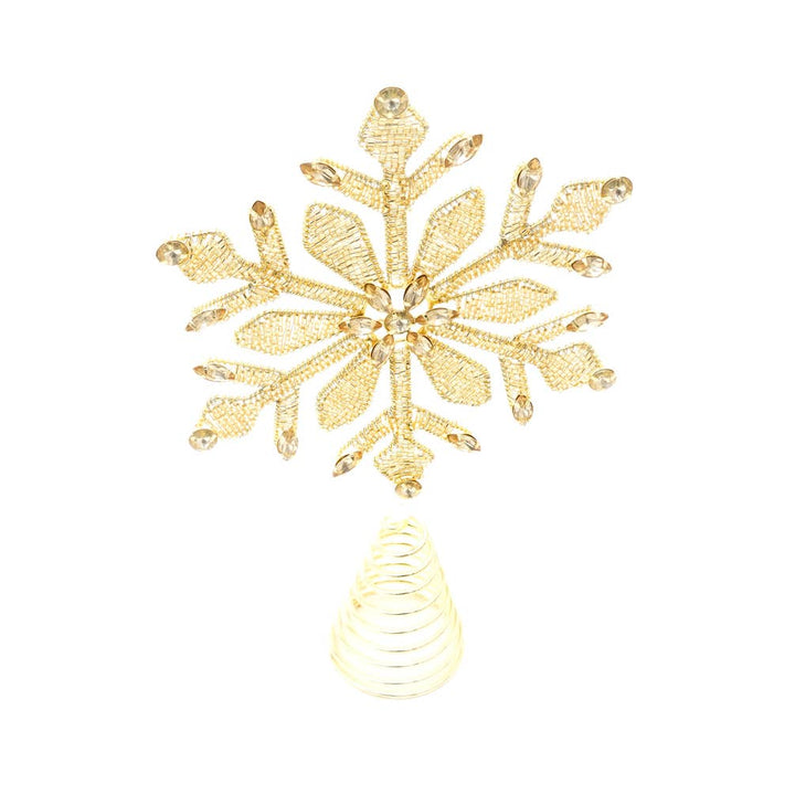 Golden Bead Work Tree Topper
