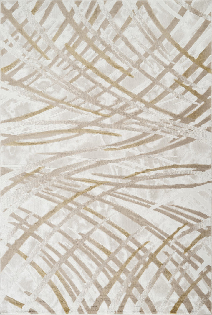 Troy Modern Abstract Area Rug | Soft Polyester Rug | Contemporary Brushstroke Design Indoor Carpet for Living Room, Bedroom & Dining Room