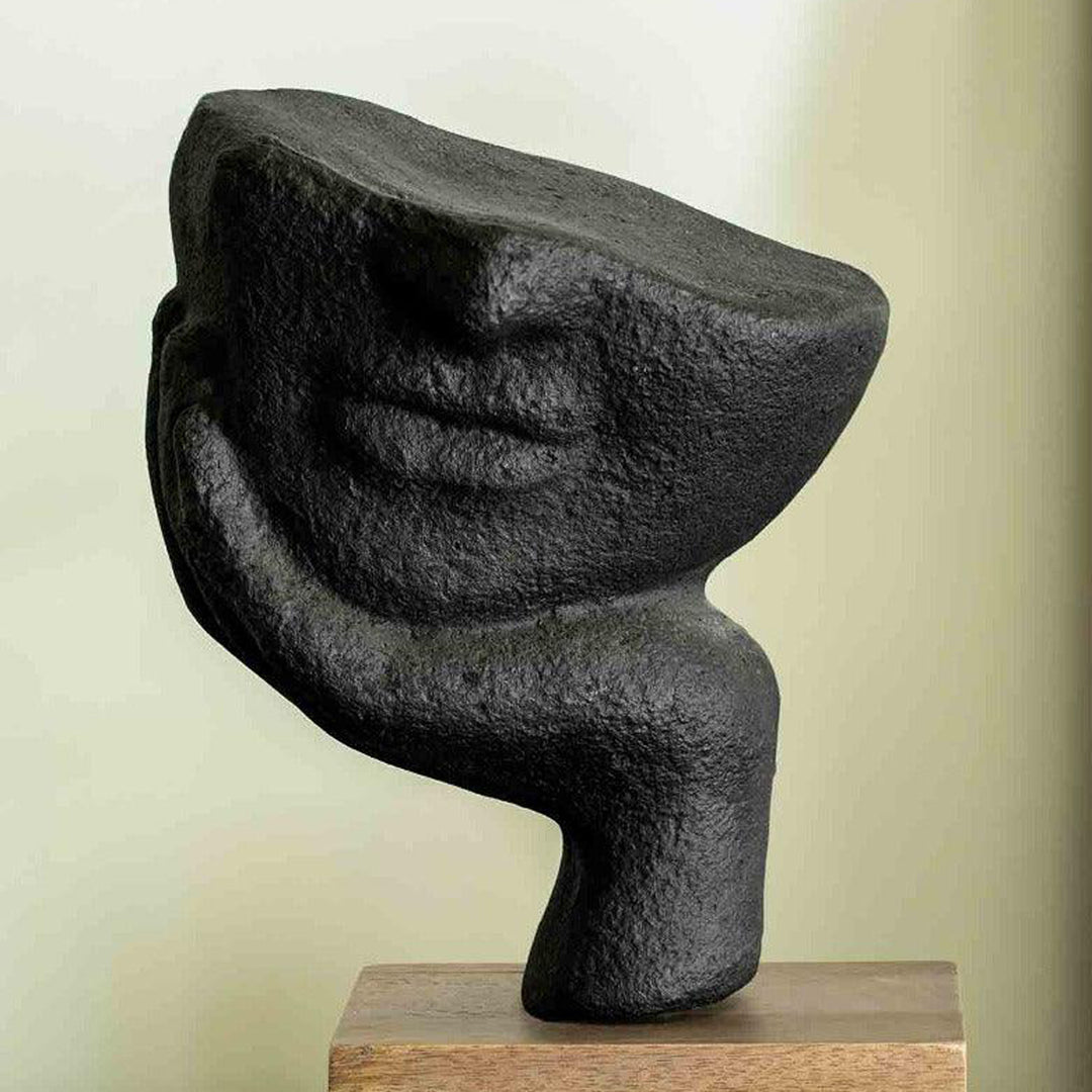 Restive Face Ecomix Sculpture - Black