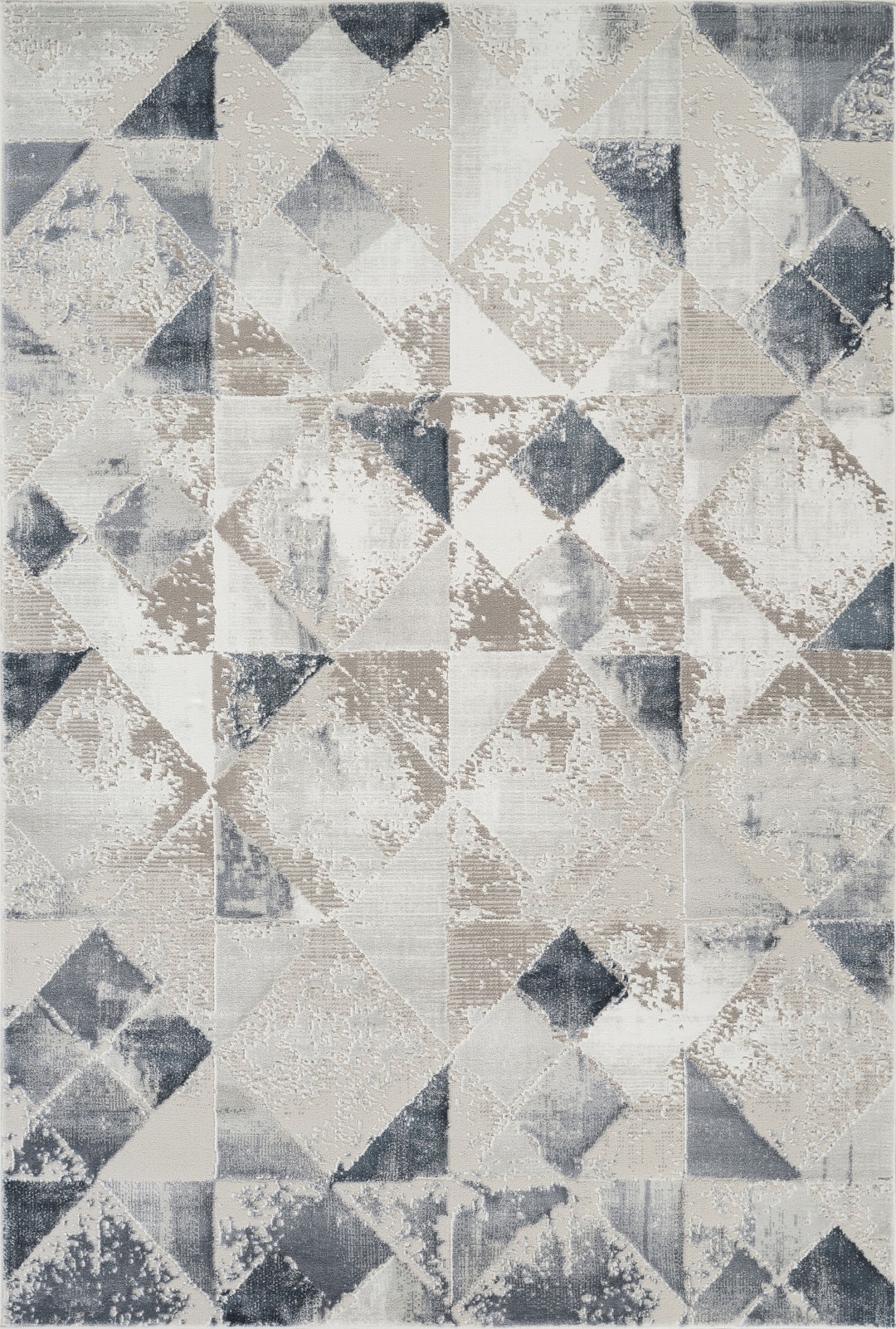 Troy Geometric Abstract Area Rug | Modern Polyester Indoor Rug | Diamond Pattern Accent Rug