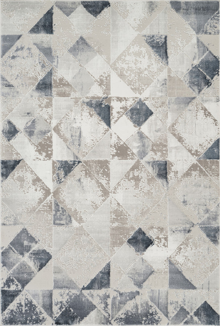 Troy Geometric Abstract Area Rug | Modern Polyester Indoor Rug | Diamond Pattern Accent Rug