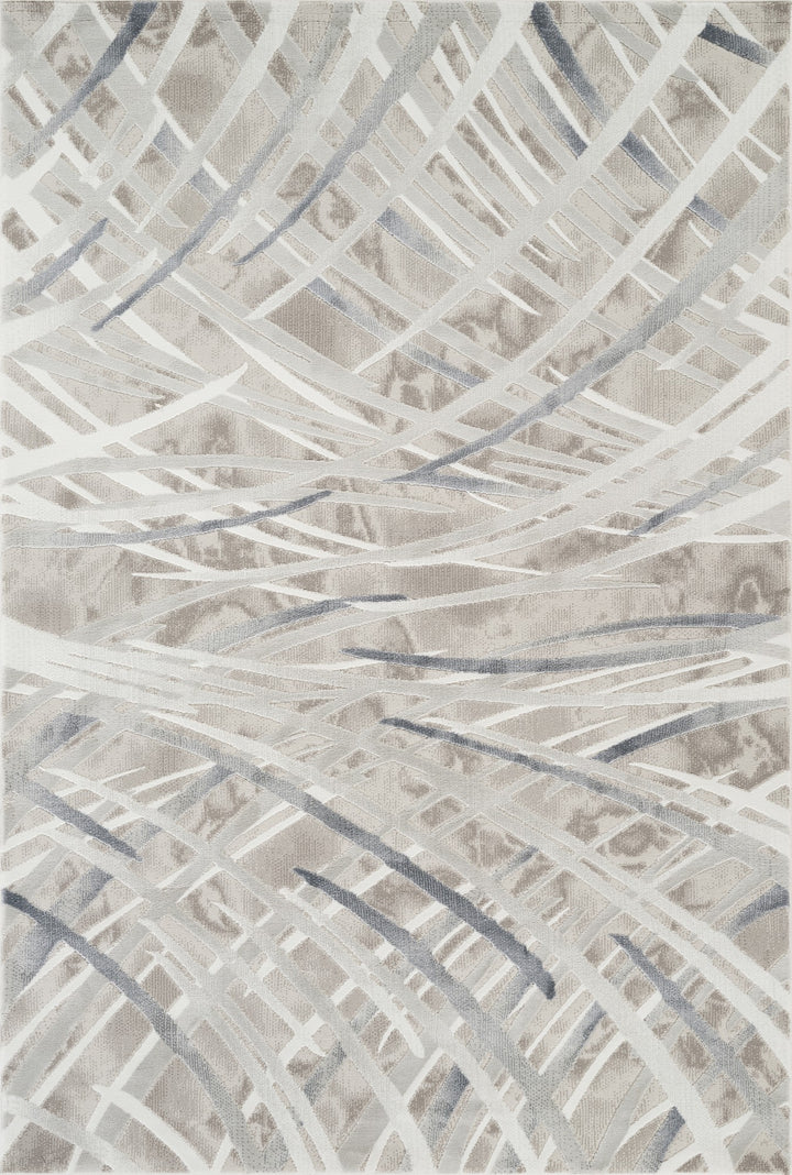 Troy Modern Abstract Area Rug | Soft Polyester Rug | Contemporary Brushstroke Design Indoor Carpet for Living Room, Bedroom & Dining Room