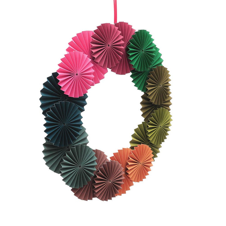 Paper Wreath For Christmas Decoration