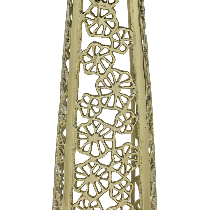 Side Table with White Marble Top | Aluminum Base