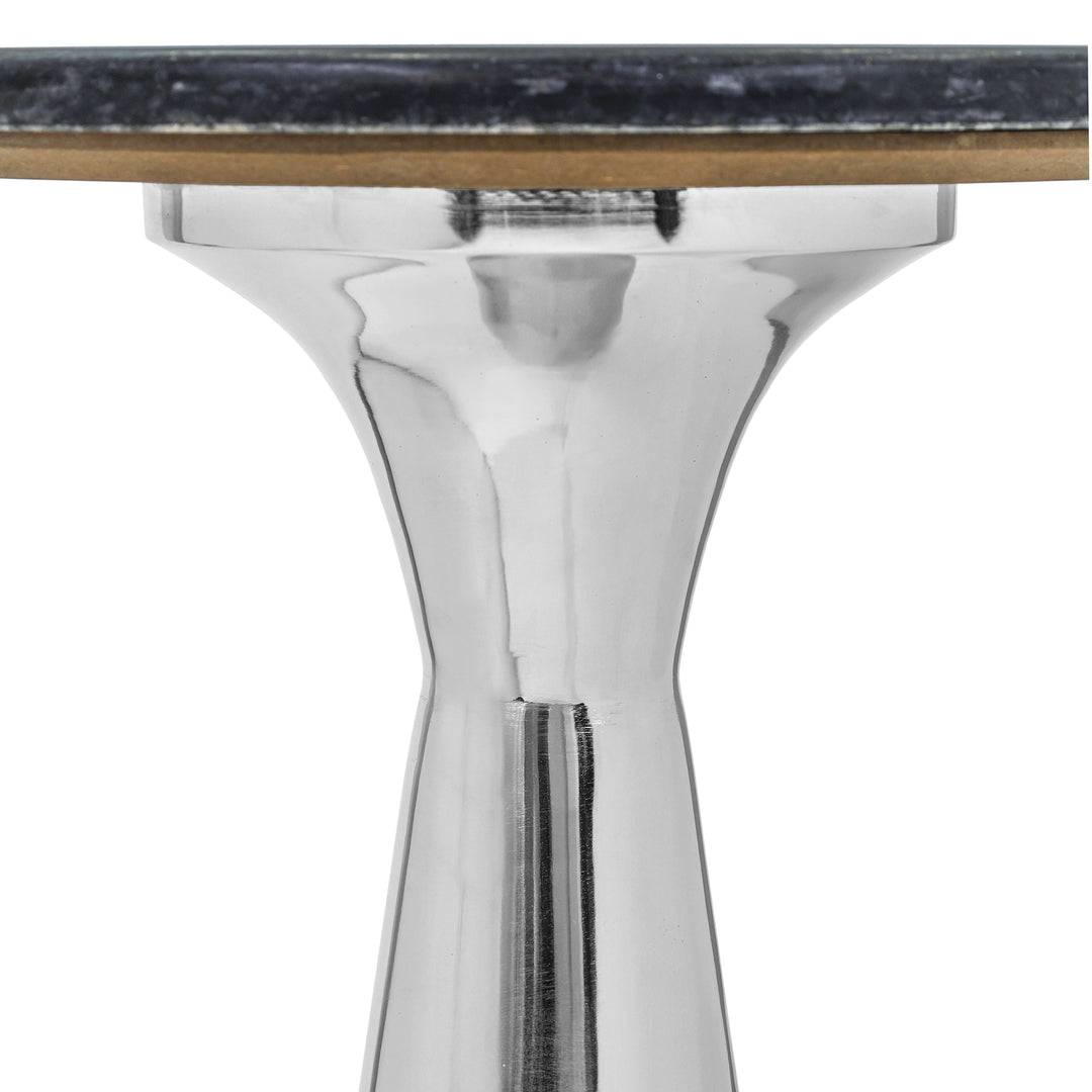Side Table | Black Marble Top |  Modern Design