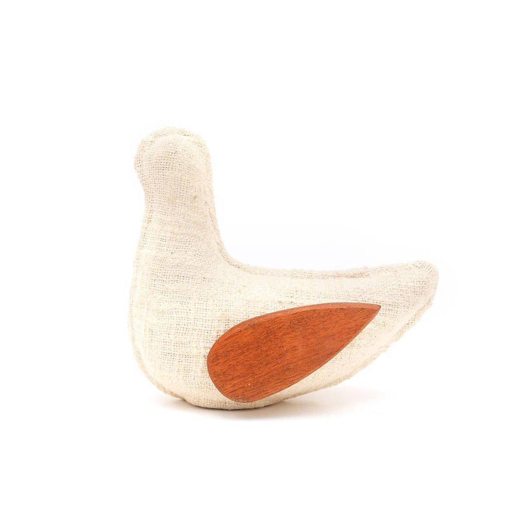 Eco mix Dove With Fabric & Wood Wings