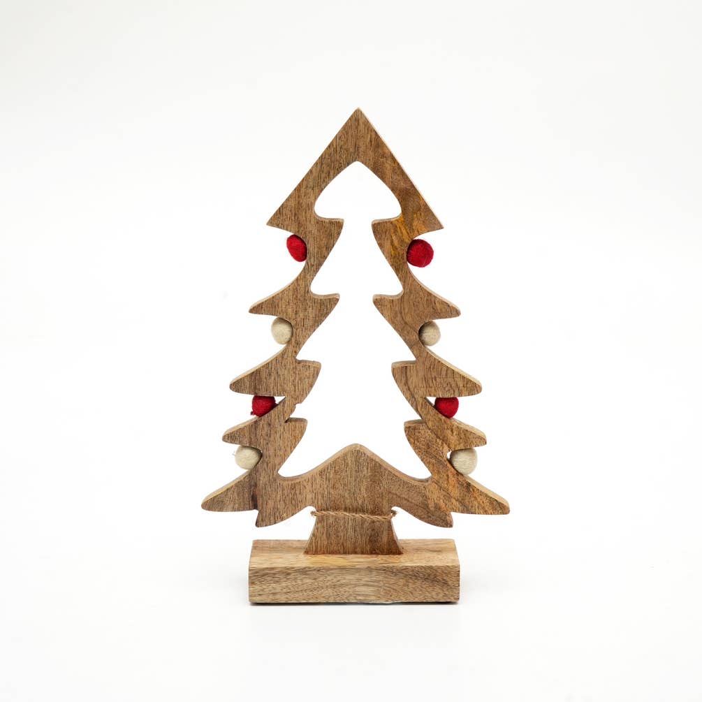 Wooden Tabletop Christmas Fir Tree