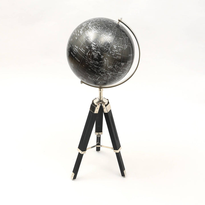 Tabletop Decorative Globe on Aluminum Tripod Stand - 32"(H)