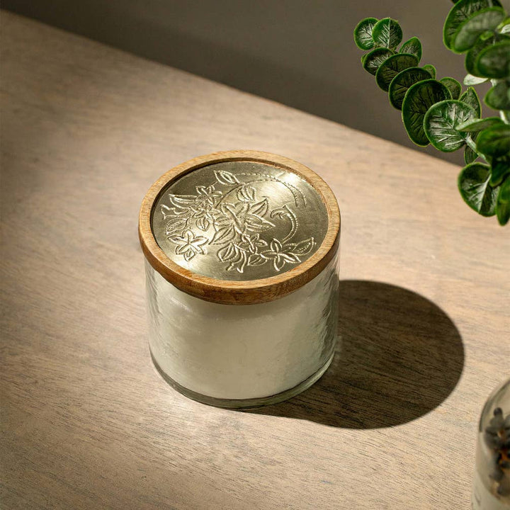 Lavender Vanilla Glass Jar Wax Candle (3 Wick)