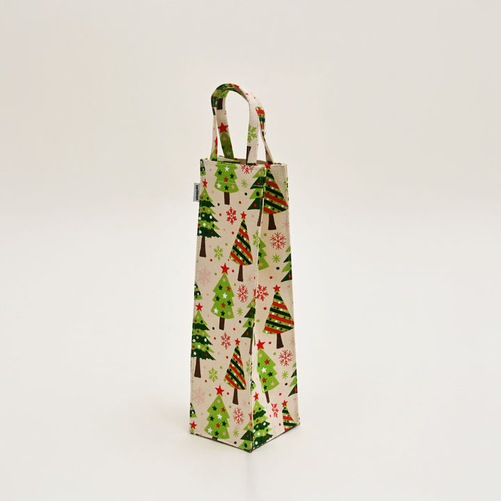 Gift Bag | Laminated Printed Christmas Canvas Bag with Allover Print
