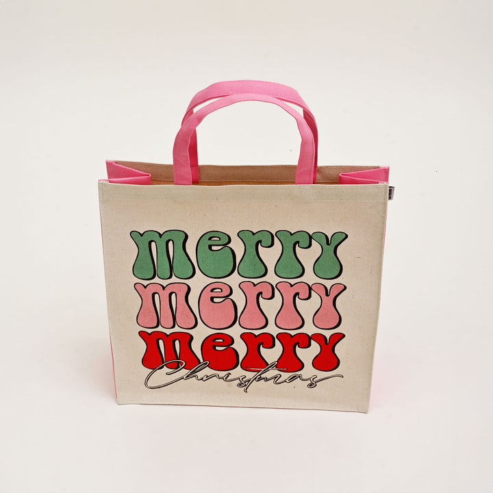 Gift Bag | Laminated Printed Christmas Canvas Bag