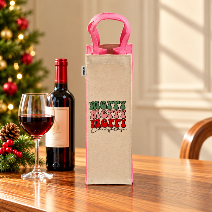 Gift Bag | Laminated Printed Christmas Canvas Bag